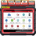 LAUNCH OBD-II Diagnosewerkzeuge, Schwarz/Rot, X431 PRO Elite OBD2 Diagnosegerät, ECU Online-Codierung & Bidirektional