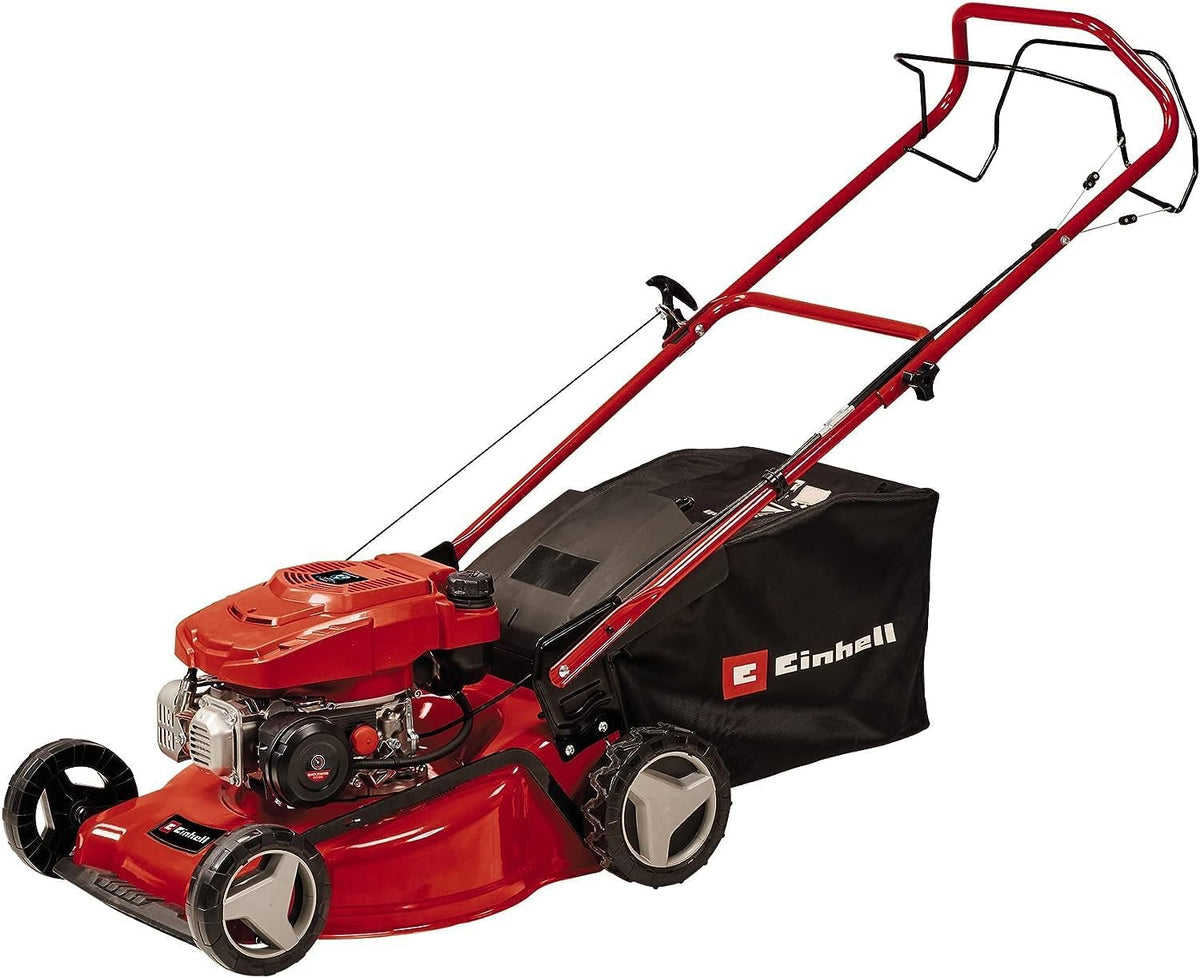 Einhell Rasenmäher, 1.400 m, 80 mm, 2 kW, Rot/Schwarz, Benzin- GC-PM 46/5 S (, bis ², 1 Zylinder, 4-Takt-Motor