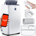 Berdsen Klimaanlage, Weiß, Mobiles Klimagerät 5-in-1 14000 BTU - Kühlung, Heizung, Entfeuchtung, Ventilation