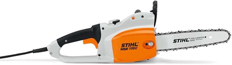 Stihl Kettensäge, 35 cm, Schwarz/Orange/Weiß, Elekro Motorsäge MSE 170 C-Q - Schienenlänge