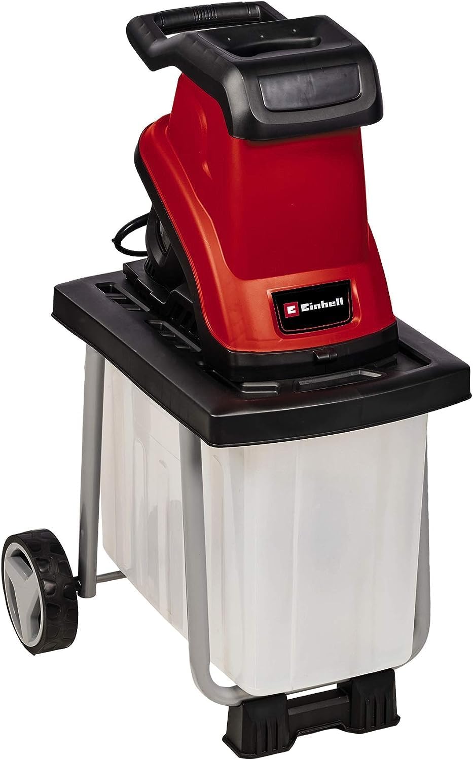 Einhell Häcksler & Mulcher, 2.500 W, 40 Mm, 55 L, Rot/Schwarz/Weiß, Elektro-Messerhäcksler GC-KS 2540 CB (, Max. Aststärke