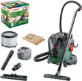Bosch Elektrowerkzeug, 15 Liter, Grün/Schwarz, Nass- und Trockensauger UniversalVac 15 im Set mit fünf, Behältervolumen