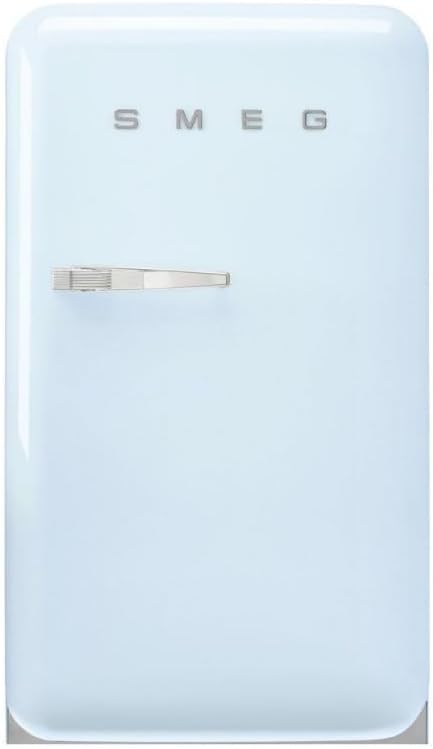 Smeg Kühlschrank, 97.0 cm, 54.5 cm, Hellblau, Kühl-/Gefrierkombination FAB10RCR6, hoch, breit, Retro-Design, Kompakter mit intergriertem Gefrierfach
