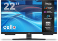 Cello Fernseher, Blau/Schwarz, C2226TZH 22' Smart er LED-TV mit Tizen OS von Samsung, Gaming Hub, Pitch Perfect Lautsprecher