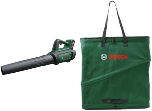 Bosch Laubbläser, 2.0 Ah, 60 l, 36 V, grün/schwarz, Akku- AdvancedLeafBlower -750 (1x Akku) + Pop-Up-Sack