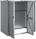 Gecheer Gerätehaus, 161x89x161 cm, Verzinkter Stahl, Metall, Kunststoff, Grau