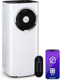 Klarstein Klimaanlage, 50 dB, 59 m, Weiß/Schwarz, Kraftwerk Eco Smart 11 Mobiles Klimagerät, 500 BTU, 35- ², WiFi & App-Steuerung