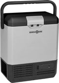 BRUNNER Kühlschrank, 8 Liter, 230 V, 12 V, Schwarz/Grau, Polarys 0826047N Kühlbox mit Kompresse, für kleine Räume