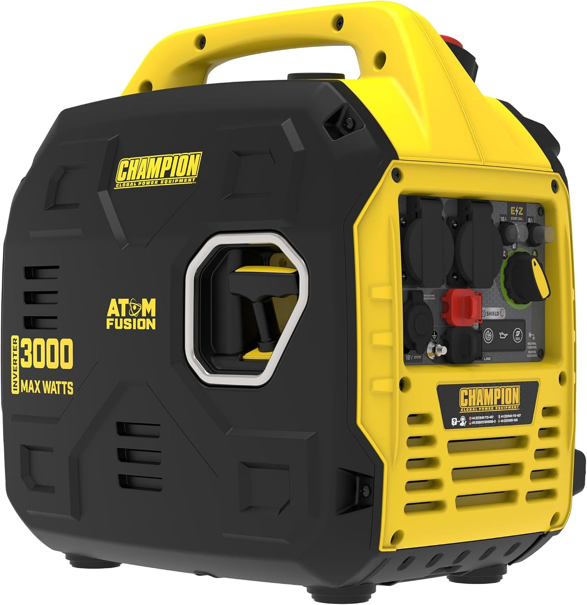 Champion Power Equipment Gefrierschrank, 3000 W, Schwarz/Gelb, Strominverter (max. Leistung, tragbarer Inverter