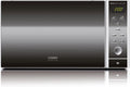 Caso Mikrowelle, 2050 W, 25 L, Silber/Schwarz, MCG25 Ceramic chef 3in1 mit Grill und Heißluft, Borosilikatglasboden