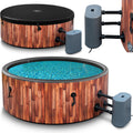 COIL Badewannen mit Sprudelfunktion, Braun/Schwarz, Garten SPA Outdoor Winterfest SPA Outdoor SPA Aufblasbar