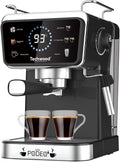 Techwood Kaffeemaschine, Schwarz/Silber, Espressomaschine TCA-1386EXN