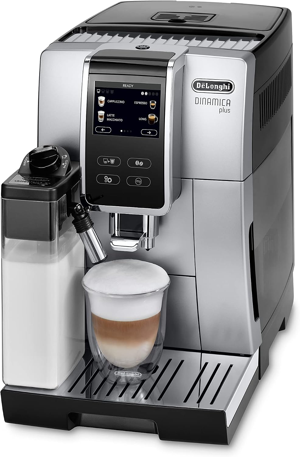 De'Longhi Kaffeevollautomat, Silber/Schwarz, DE ECAM 370.70.SB Dinamica Plus