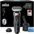 Braun Elektrorasierer, Schwarz/Gold, Series 7 Herren, Rasierapparat mit 60 Min. Akkulaufzeit, 4in1 SmartCare Reinigungsstation