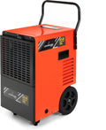 LEHMANN Luftentfeuchter, 50 L, 120m, Schwarz/Orange, LTODH-0950 Bautrockner GO-BI, Entfeuchtungsleistung von bis zu /Tag