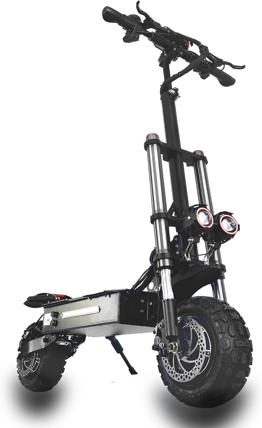 HWWH E-Scooter, 11Zoll, 38 Ah, 60 V, Schwarz, S3 Elektro Roller Erwachsene E Scooter Offroad
