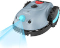 YARDCARE Mähroboter, 4,0 Ah, Hellblau/Schwarz, V100 ohne Begrenzungskabel, mit Vision-Navigation, Hindernisvermeidung(150 Arten)
