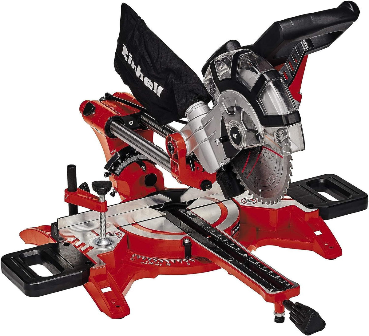 Einhell Kapp- & Gehrungssägen, 1800 W, 310 mm, 210 mm, 62 mm, Rot/Schwarz/Silber