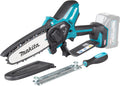 Makita Kettensäge, 15 cm, 40 V, 8 m, Schwarz/Blau/Weiß, Akku-Astsäge, Schnittlänge, /s Kettengeschwindigkeit, Petrol-Schwarz UC029GZ