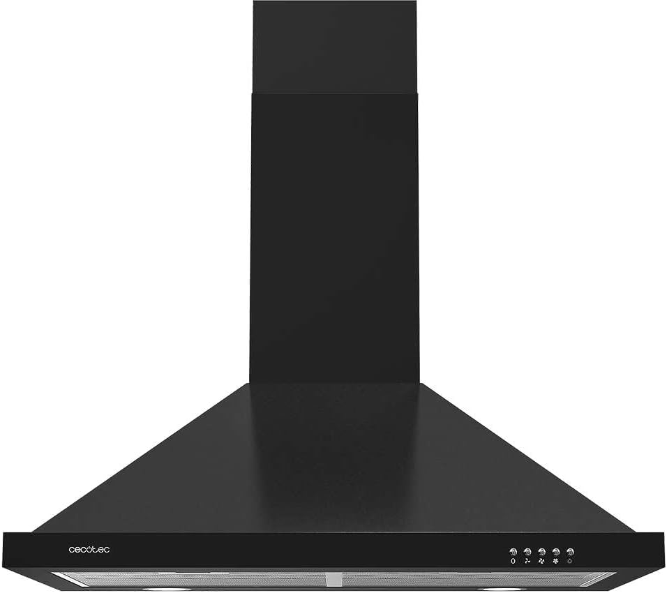 Cecotec Dunstabzugshaube, 60 cm, 105 W, 430 m, Schwarz, Bolero Flux PM 604300 Pyramiden-, Motor, Saugleistung ³/h