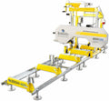 BAMATO Elektrowerkzeug, 2,2 kW, 400 V, 3m, Gelb/Silber, Blockbandsäge, BBSW-400, Rollbahn (Erweiterbar), Leistung