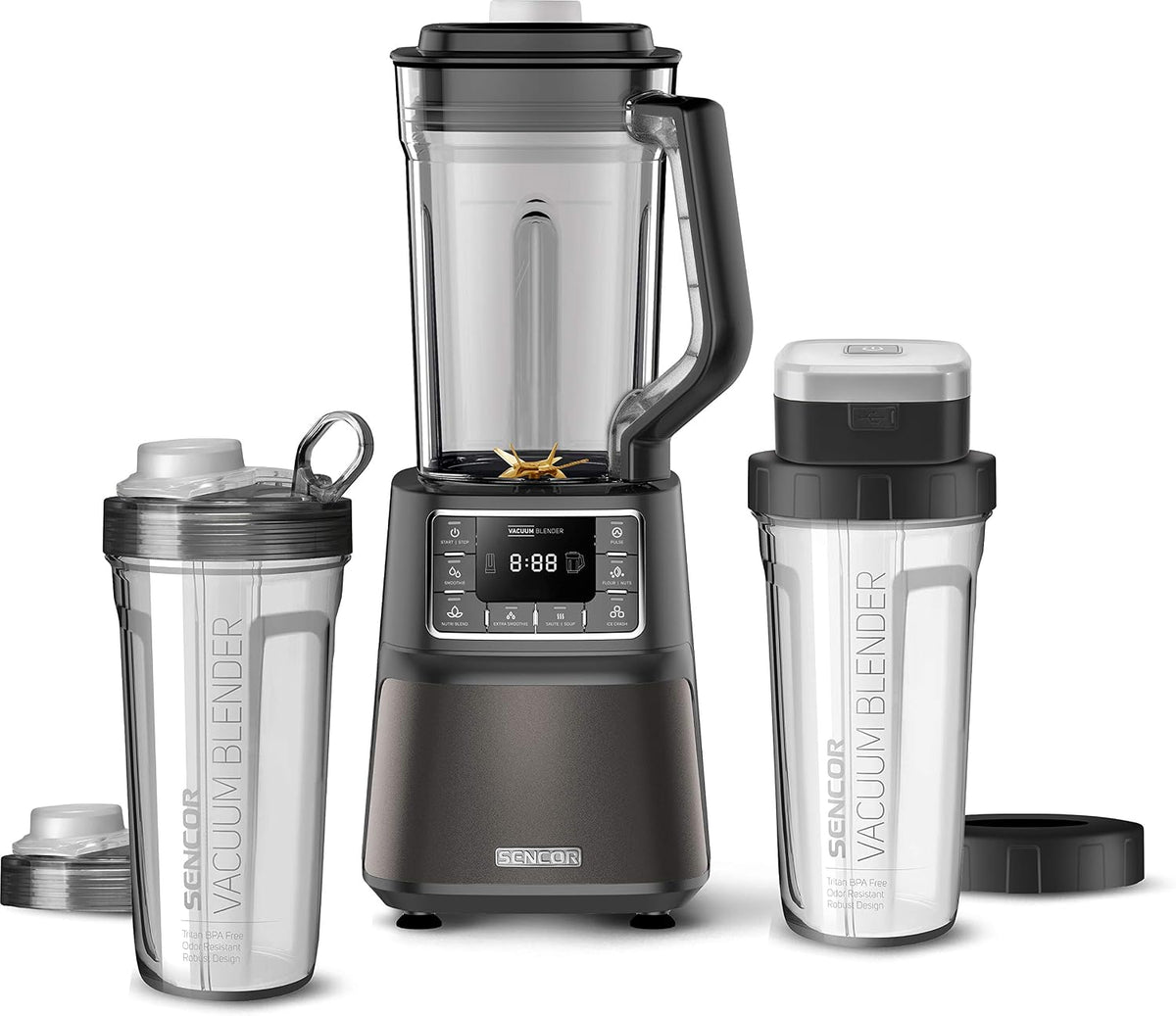 SENCOR Küche Haushalt & Wohnen,Elektrische Küchengeräte,Küchenmaschinen Rührgeräte & Mixer, 1500 W, Schwarz/Silber