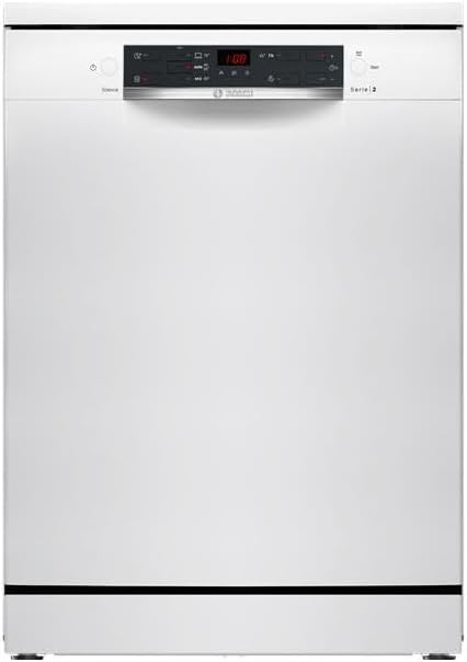 Bosch Geschirrspüler, 60 cm, 48 dB, Weiß, 12 Gedecke, SMS25AW10F