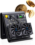 POWER MINING Monitor, 185 W, Schwarz, NerdOctaxe Bitcoin Miner 9.6TH/s mit 16J/Th hoher Effizienz, Low & Quiet Home