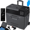 KESSER Kompressor, 230 V, 50 L, Schwarz/Grau, ® Kühlbox auto elektrisch, Camping Kühlbox 12/24/ mit APP-Steuerung