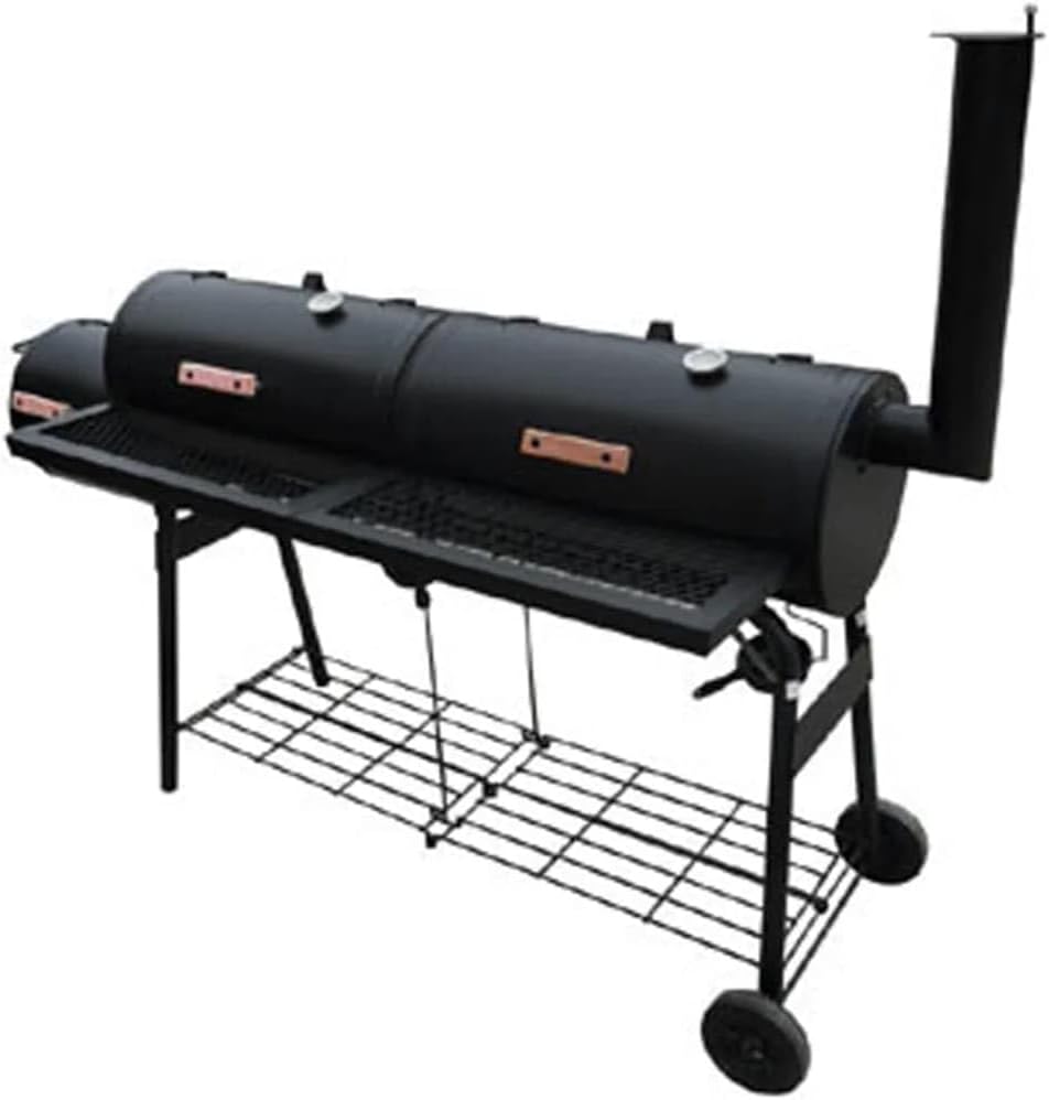 Kangmusi Outdoor-Grill, Schwarz, Barbecue-Smoker Grill Nevada XL, 40254