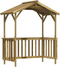 vidaXL Pavillon, 163,5x93x210 cm, Kiefernholz, grün imprägniert, Braun, Kiefernholz Imprägniert Grill Grillzelt Grillhütte Grill