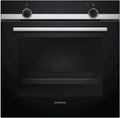 SIEMENS Backofen, 60 x 60 cm, Schwarz/Edelstahl, HB510ABR1 iQ100 Einbau-, 3D-Heißluft, Schnellaufheizung