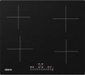 CIARRA Kochfeld, 60 cm, 7200 W, Schwarz, CBBIH4B 4 Zonen Einbau Induktions mit Power Booster