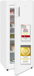 Exquisit Gefrierschrank, 155 Liter, Weiß, NoFrost, Tiefkühlschrank groß, Schnellgefrieren, Alarm-Funktion, GS5231-NF-H-010E weiss