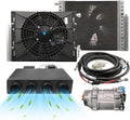 Gouku Kühlschrank, 12 V, Schwarz/Silber, Universal-Klimaanlage, nur Kühlfunktion, universelle Passform, Taxi, automatische Wohnmobile