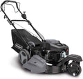 Scheppach Rasenmäher, 51 cm, 75 mm, 65 L, Schwarz/Grau, Benzin MS197-51B Trike mit Antrieb, 6in1 Funktionen / 5, 2PS Leistung / 200 CCM