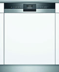 SIEMENS Geschirrspüler, 60 cm, Weiß/Edelstahl, SN53ES14VE iQ300, teilintegrierte Spülmaschine mit Besteckschublade