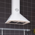 Gurari Dunstabzugshaube, 046 WH, 60 cm, 1000m, Weiß, Wandhaube GCH C 6 inkl. Kohlefilter, Saugstark ³/h, 3 Stufen