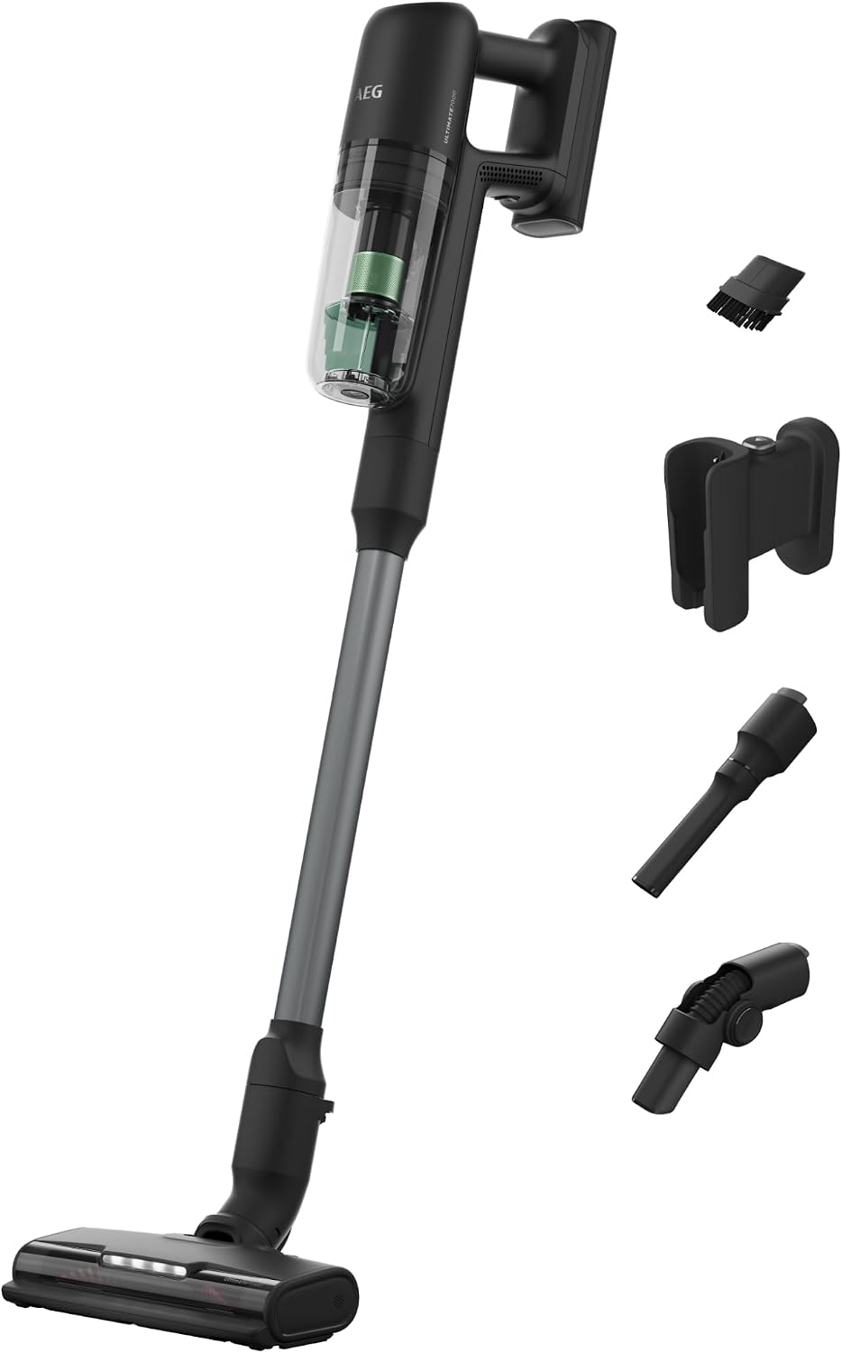 AEG Staubsauger, 2,2 kg, 120m, Schwarz/Grau, Serie 7000 ÖKO Akku-, extra Kraftvoll, Ultraleicht, Ergonomisch, 70% Recyclingmaterial