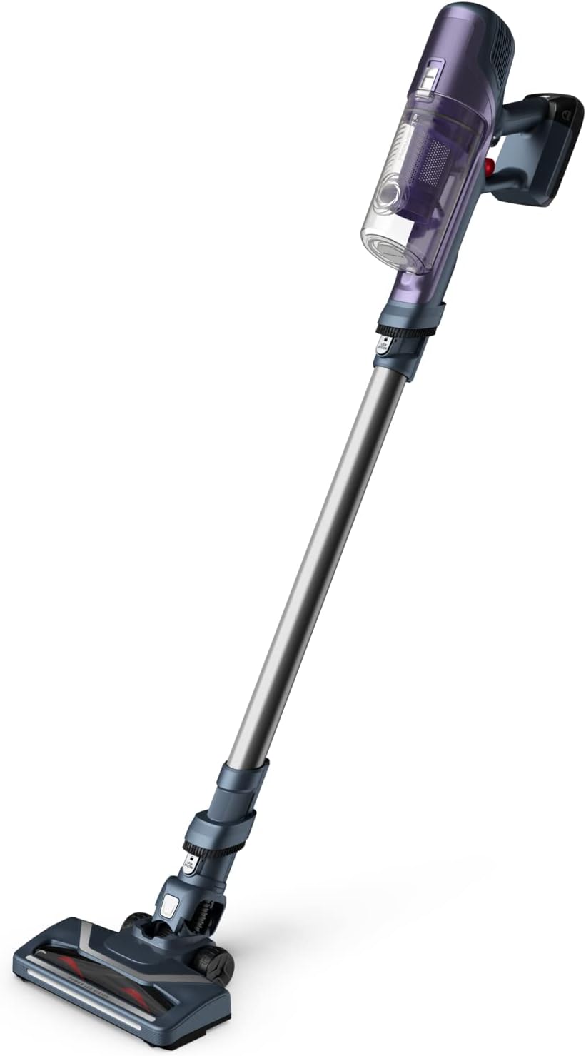 Rowenta Staubsauger, Blau/Silber, X-PERT 6.60 Kabelloser, kabellos, Geschwindigkeitsregelung Boden/Oberfläche, Boost-Abzug