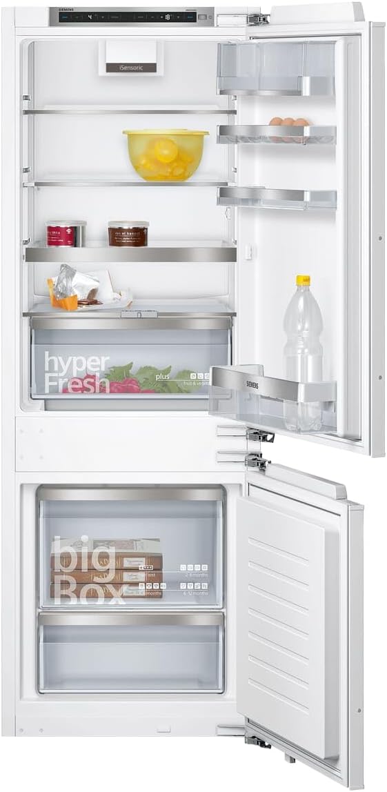 SIEMENS KI86VVSE0 iQ300 Einbau Kühl-Gefrier-Kombination, Made in Germany, 229 kWh pro Jahr, 183 L, hyperFresh Frischesystem, lowFrost weniger