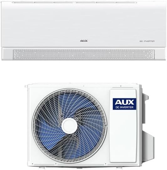 Belvit Split-Klimaanlage, 3,5 kW, Weiß/Blau, AUX Multi Split Klimaanlage Set 12000 BTU, Wandgerät mit WLAN App Steuerung
