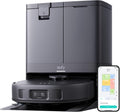 eufy Saugroboter, Schwarz, X10 Pro Omni mit Wischfunktion & Absaugstation, 8.000Pa, Auto-Absaugen/Befüllen, Aktive Hindernisvermeidung