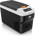 Brandson Kompressor, 27 L, 24 V, 230v, 12v, Schwarz/Weiß, Kühlbox elektrisch - - mit, - zwei Fächer, starke Kühlleistung