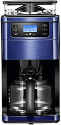 7LiuYueFei6 Kaffeemaschine, Blau/Schwarz, Filter, Mahl- und Brühautomat mit eingebautem Mahlwerk, WiFi, automatische amerikanische