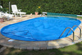 MyPool Eingelassene Schwimmbecken, 450 x 250 x 120 cm, Blau, Ovalbecken-Poolset Trend mit Sandfilteranlage