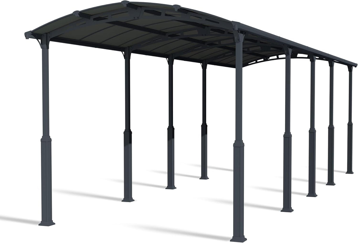 CANOPIA Garten,Gartenhäuser & Aufbewahrung,Carports, 1077 x 359 cm, Grau, by Palram Carport Bausatz Arcadia Alpine 10600