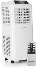 Klarstein Klimaanlage, Weiß, Mobile mit Abluftschlauch, 3-in-1 Klimagerät mit Ventilator & Luftentfeuchter, Kleine & Portable für Wohnung & Büro