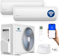 Zeniro Split-Klimaanlage, 2,6 kW, 5,3 kW, Weiß, Multisplit Klimaanlage 2 Innengeräte Set ( + ) Klimagerät