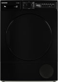 TELEFUNKEN Wäschetrockner, 7 kg, schwarz, T-11-400-B Kondenstrockner / Trockner mit 15 Programmen, Startzeitvorwahl